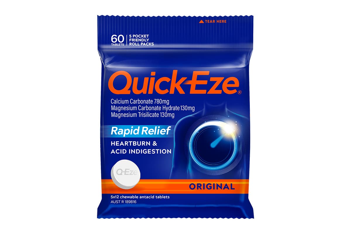 Antacid Tablets for Heartburn Relief QuickEze® Original