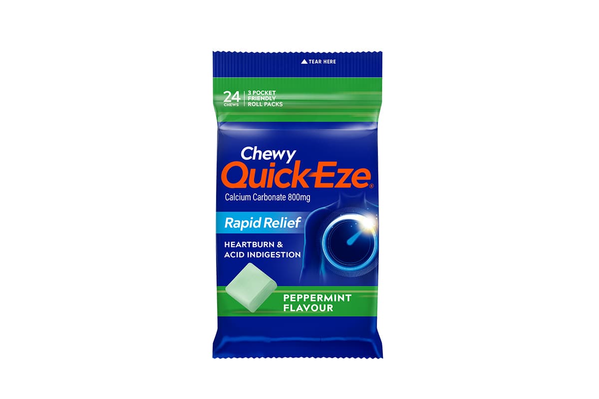 Heartburn & Indigestion Relief Chewy QuickEze® Peppermint