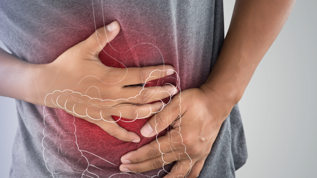 Guy with a stomach ache 