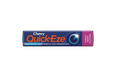 Product image showing the front of pack of QUICK_EZE Forest Berry stick