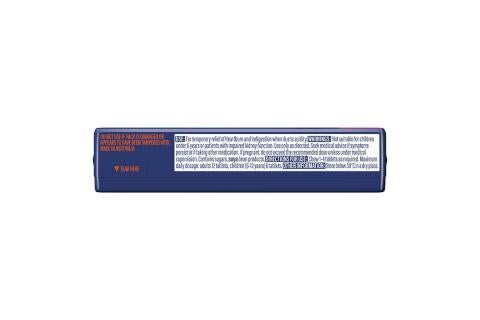 Product image showing the back of pack of QUICK_EZE Forest Berry stick