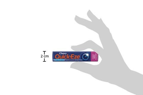 Product image showing the size of pack of QUICK_EZE Forest Berry stick